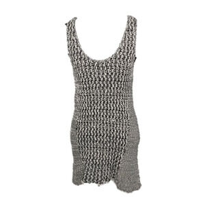 CABI Black and White Cable Knit Tank top